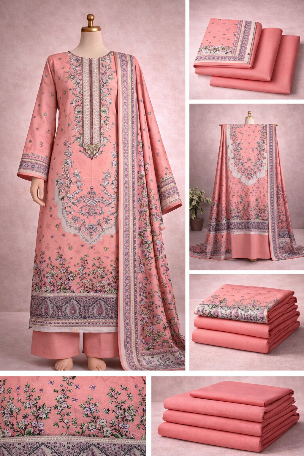 Premium Digital Printed Three Piece Lawn Suit 1155
