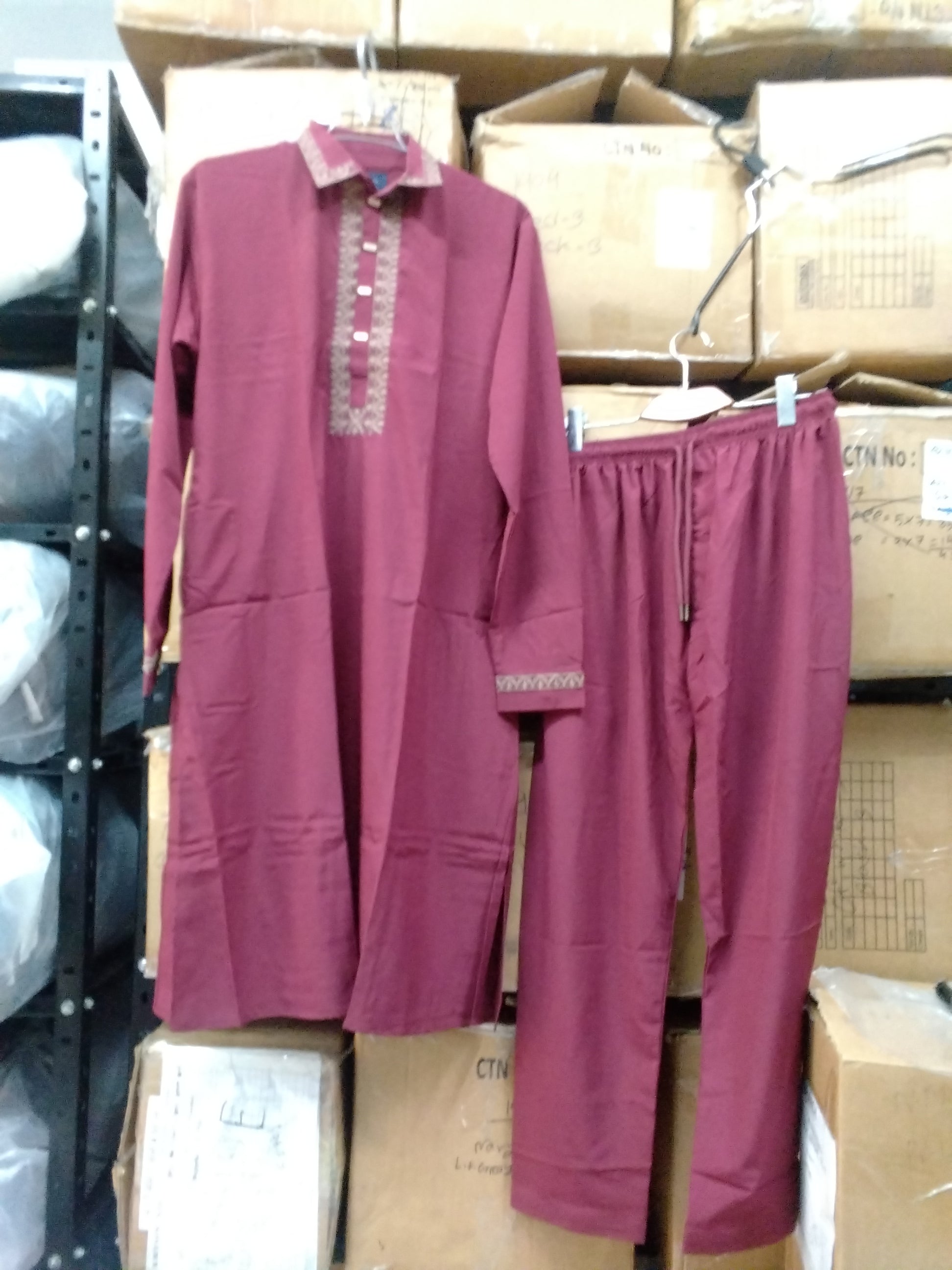 Gatsby Mens Kabli Set New STY 06_ Maroon 4049