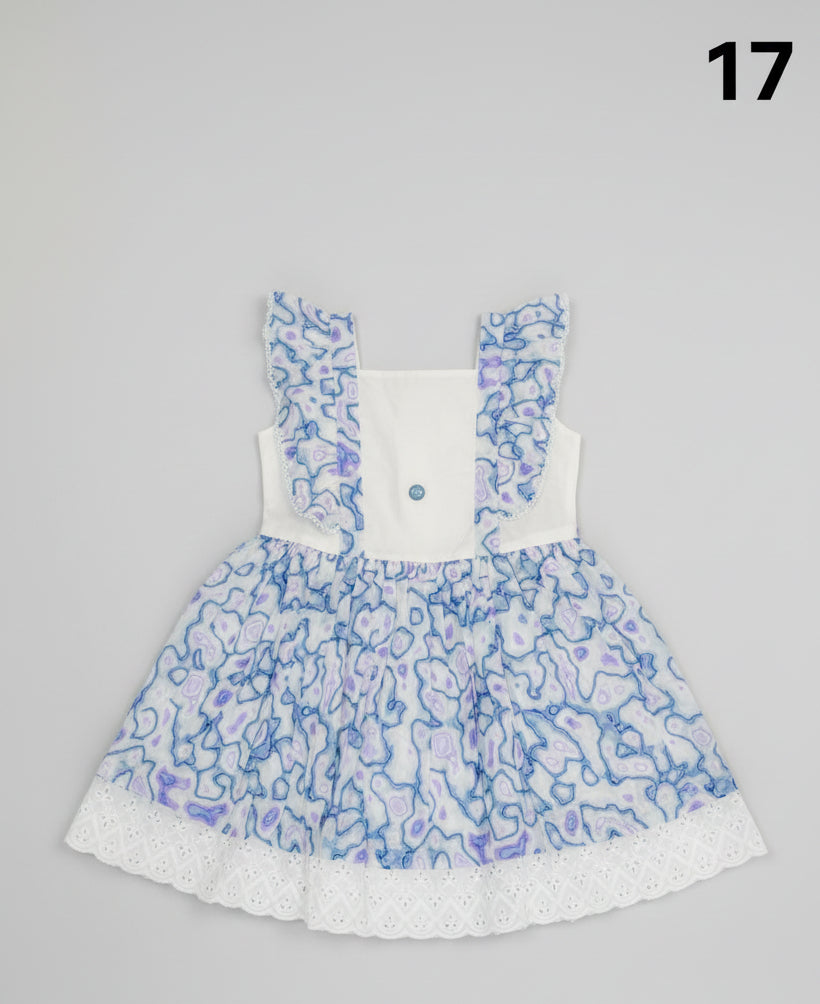 Girls Premium Printed Cotton Frock 17