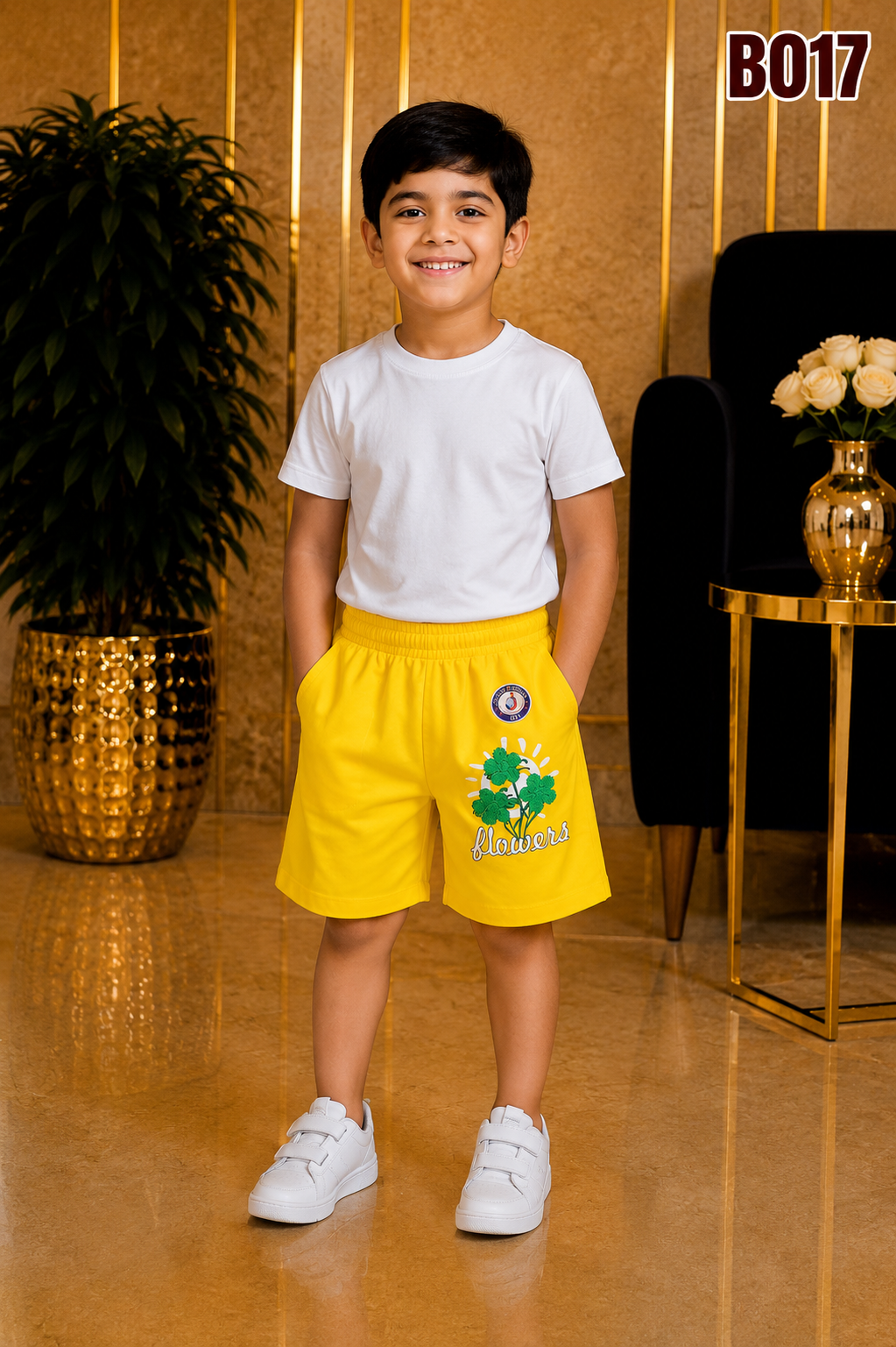 Premium Baby Floral Cotton Shorts-BO17