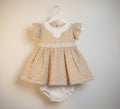 Girls Floral Lace Party Dress with Inner Shorts – Pastel Collection.194