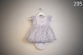 Girls Printed Party Dress with Bow Embroidery & Inner Shorts – Elegant Collection.205