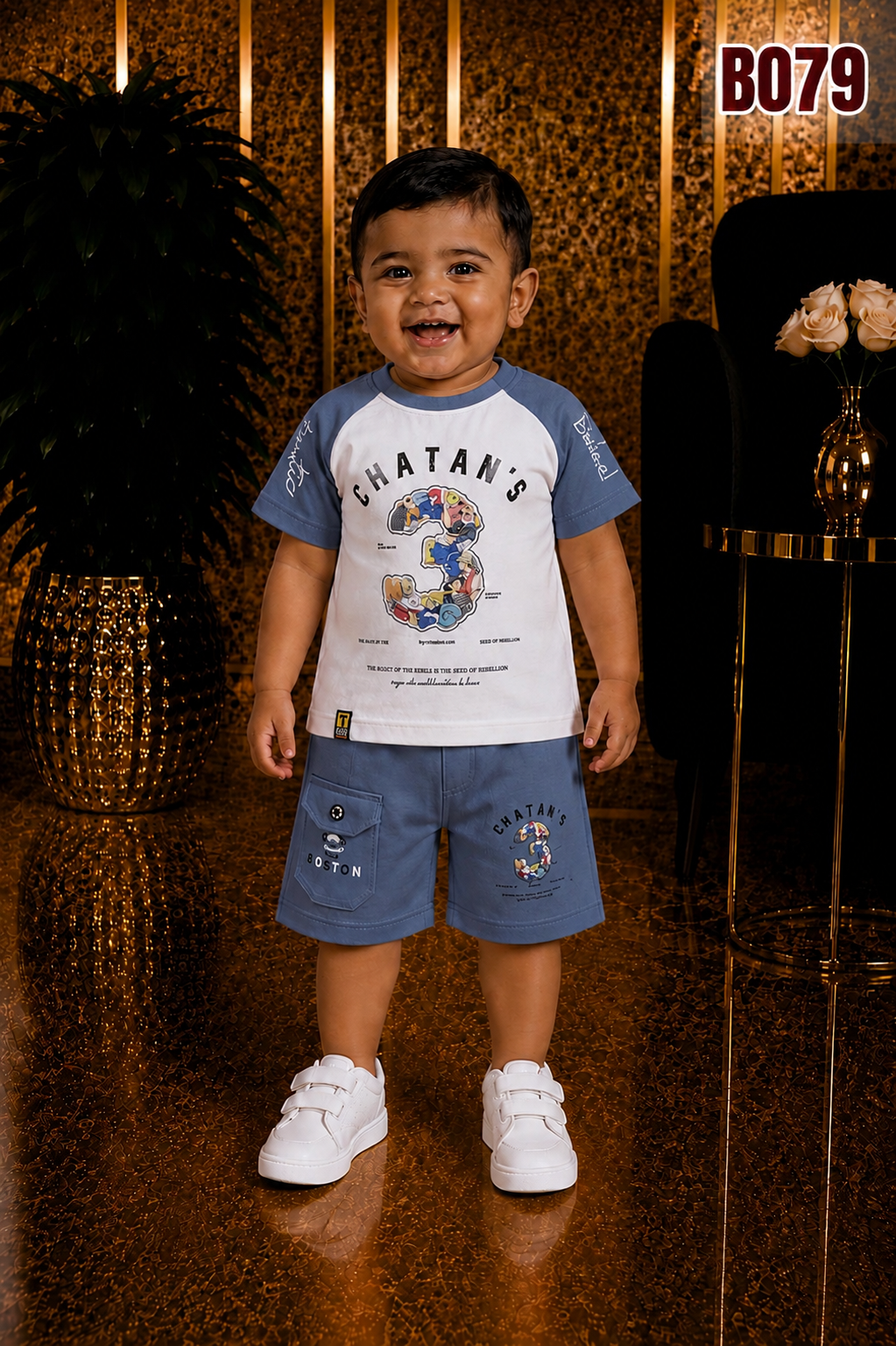 Premium Boys  T-Shirt & Shorts Set-BO79