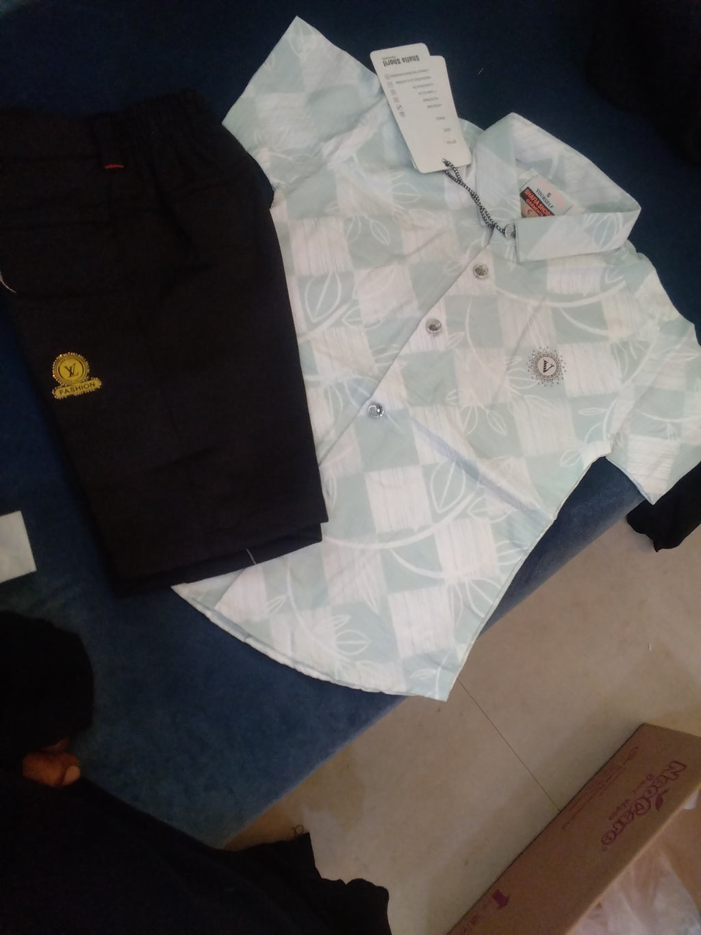 Kids Premium Printed Shirt & Pant Set  385