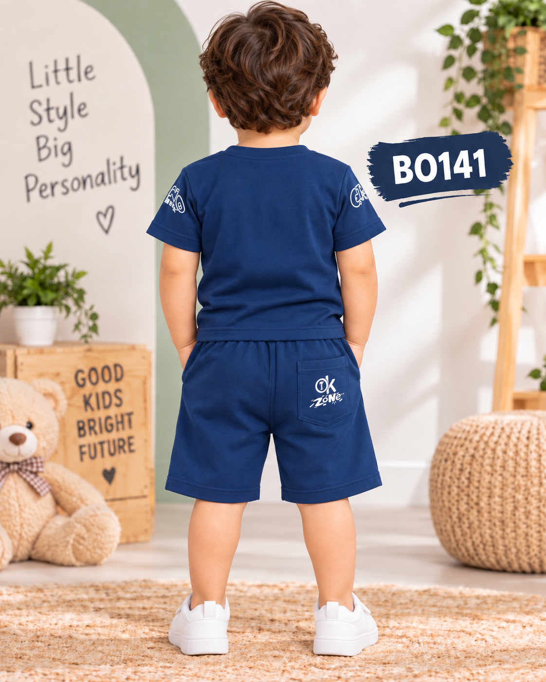 Premium Boys Graphic T-Shirt & Shorts Set-BO141