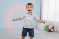 Kids Premium Printed Shirt & Denim Pant Set.409