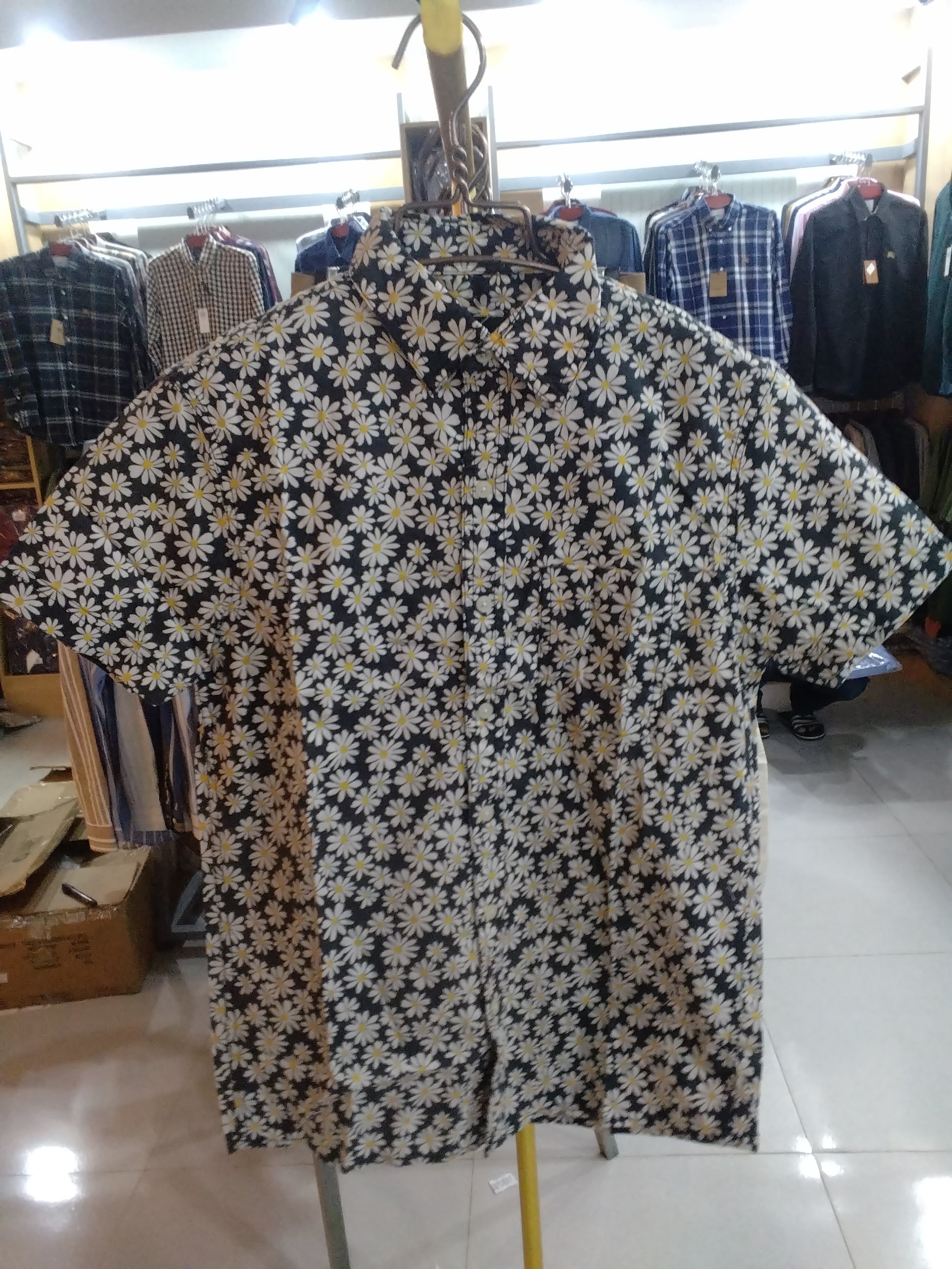 GATSBY MENS S/S SHIRT F BLACK EC