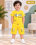 Boys  Graphic T-Shirt & Shorts  Set-BO134