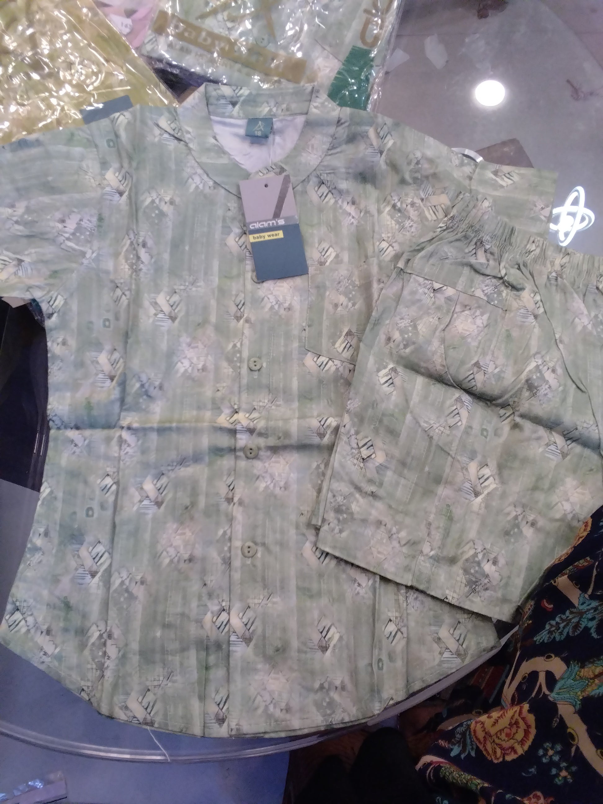 Boys Printed Short Sleeve Top & Shorts Set 173