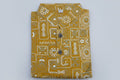 Boys Yellow Printed Short Sleeve Mandarin Collar Shirt 2705
