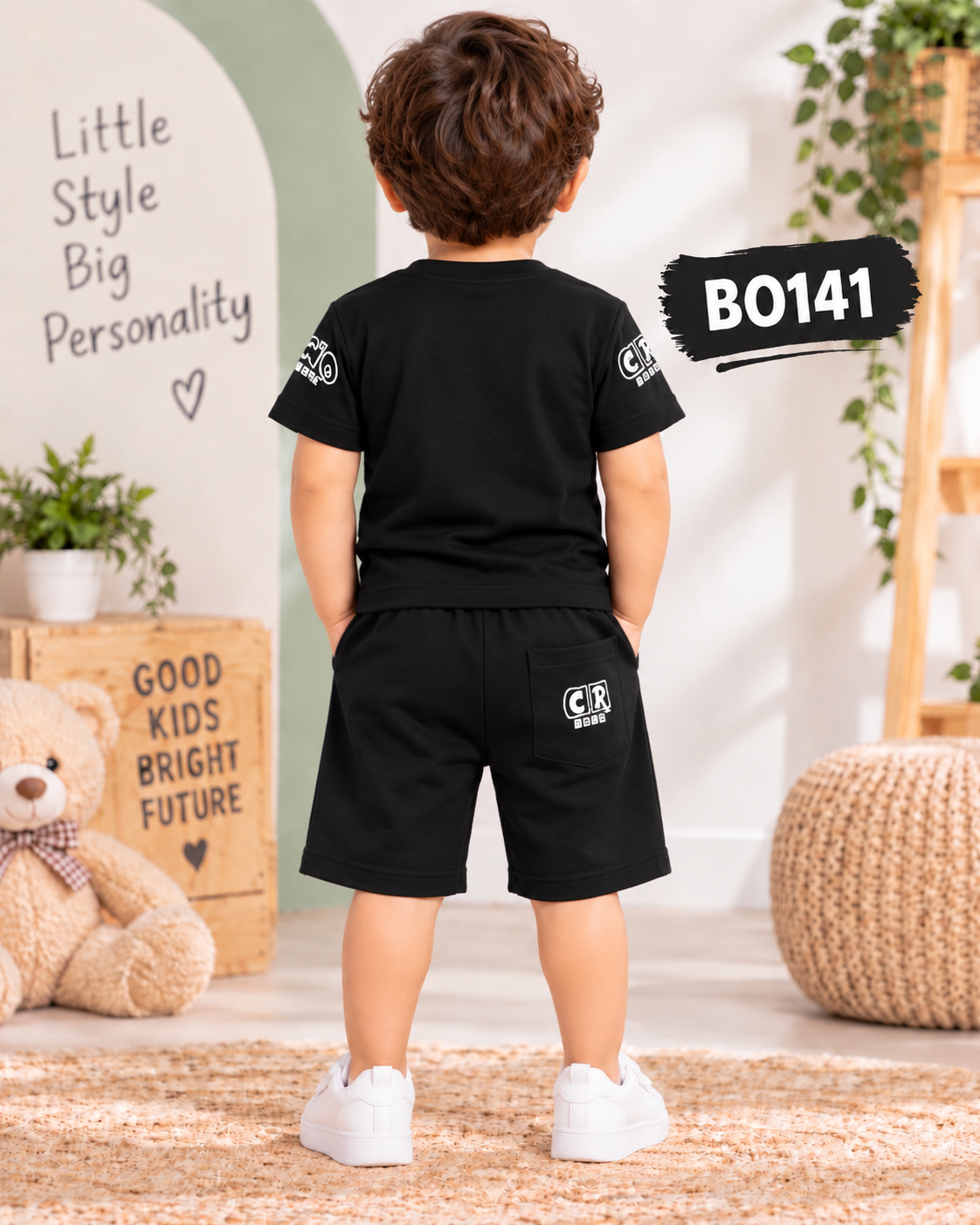 Premium Boys Graphic T-Shirt & Shorts Set-BO141
