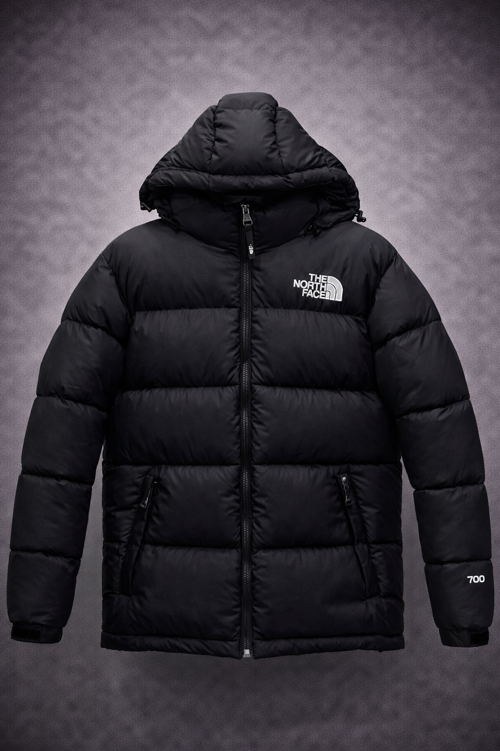 Mens Premium Hooded Puffer Jacket Black