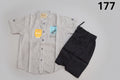 Boys Stripe Mandarin Collar Shirt & Pant Set 177