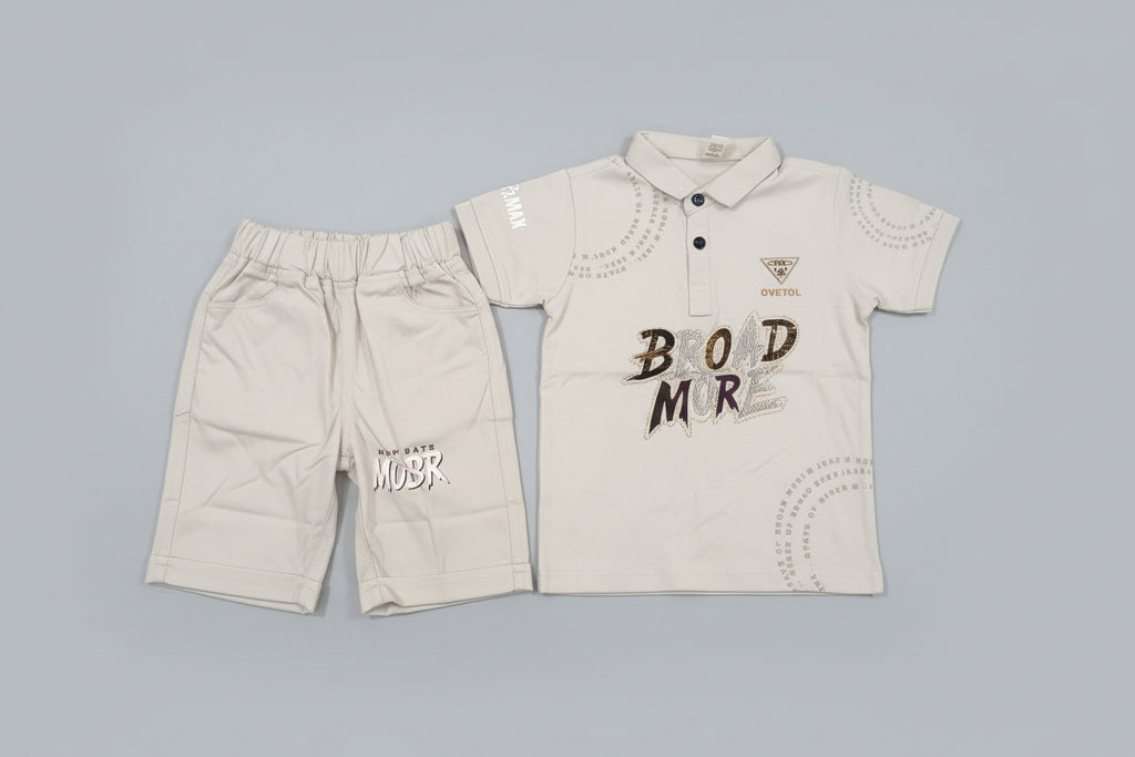 Baby Boys “Broad More” Polo T-Shirt & Shorts Set 265
