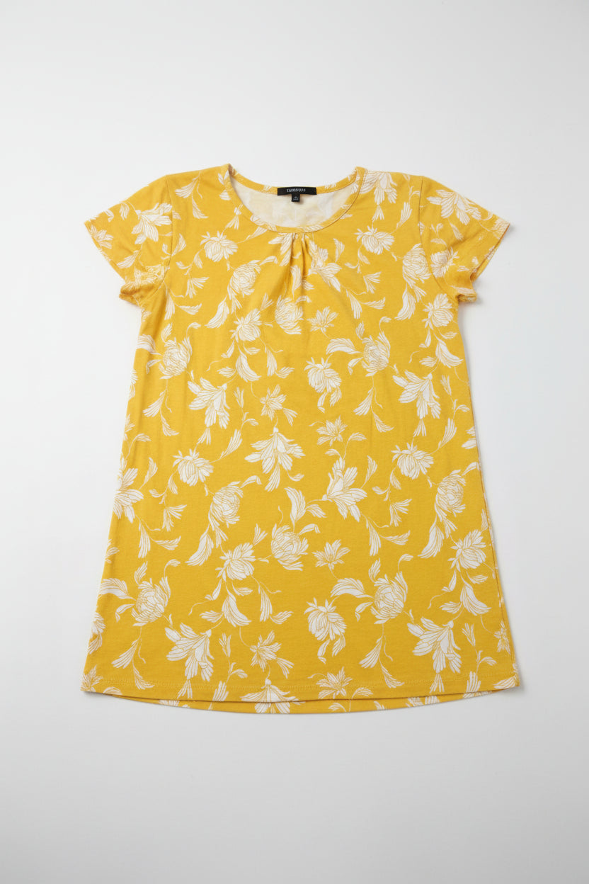 Girls  Floral Graphic Casual T- Shirt Dress 2111