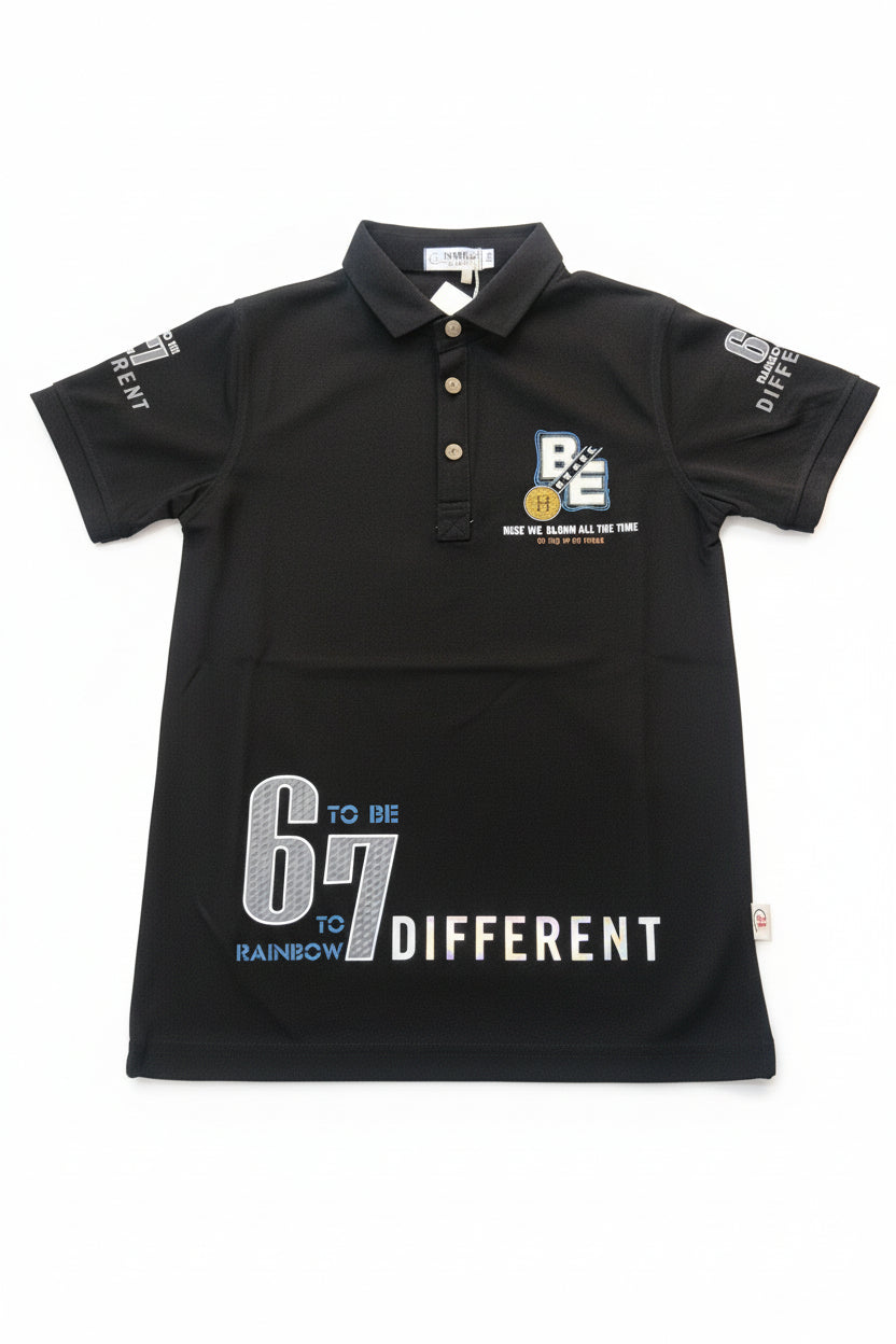 Kids Printed Polo T-Shirt – Be Different 67 Edition 301