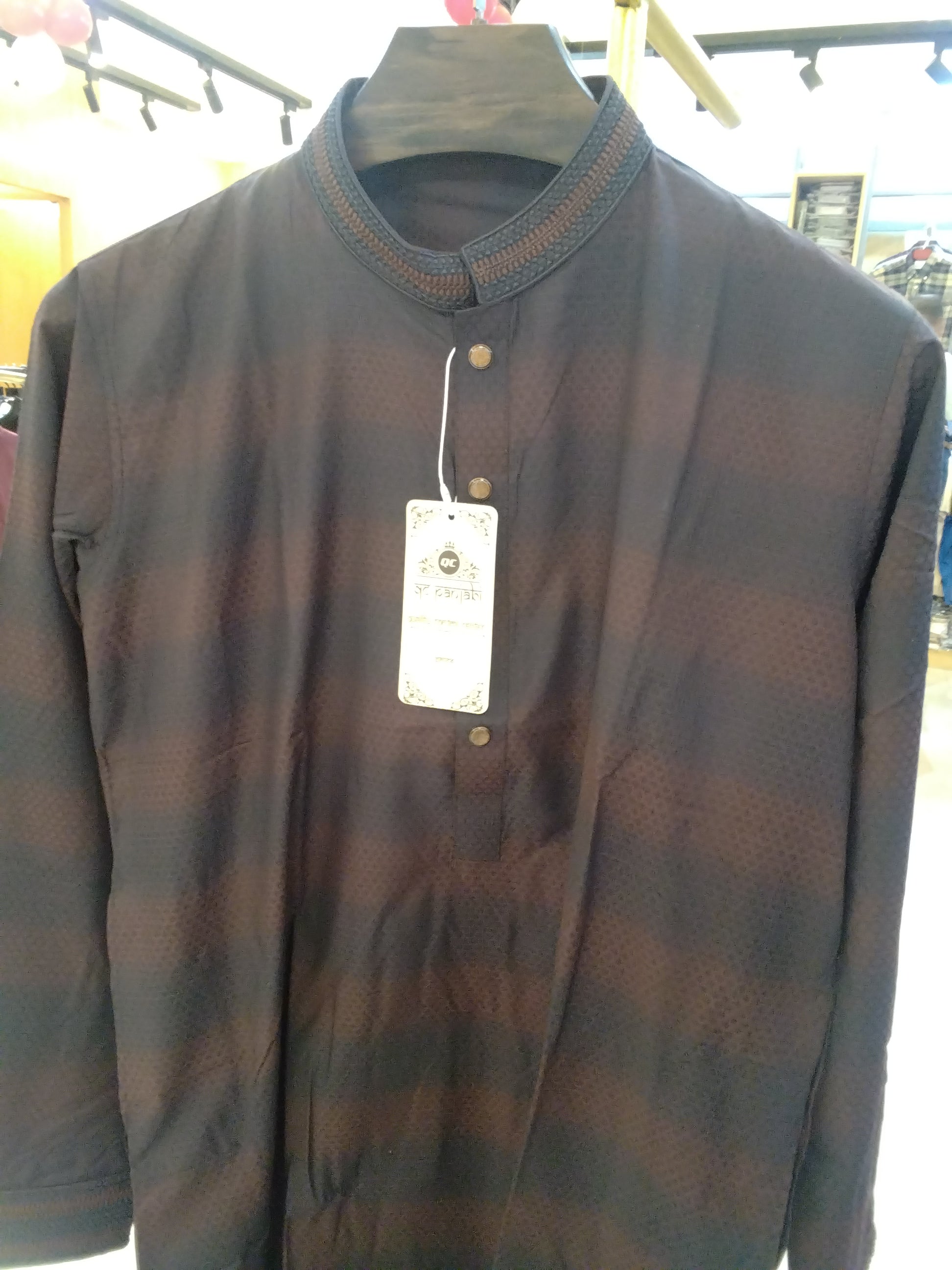 Premium Luxury Embroidered Panjabi with Embroidered Cuffs 208