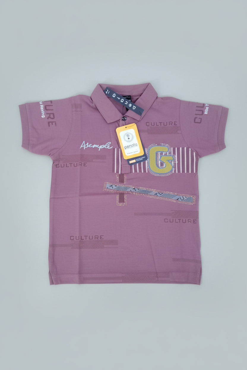 Boys Premium Graphic Polo T-Shirt – Culture G Print Edition 294