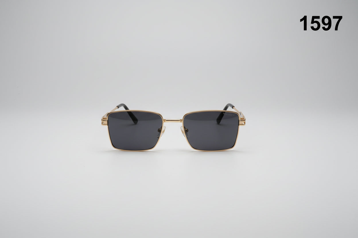 Classic Matte Square Frame Sunglasses 1597