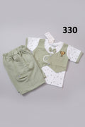 Baby Boys Premium Waistcoat T-Shirt & Shorts Set – Winner Edition 330