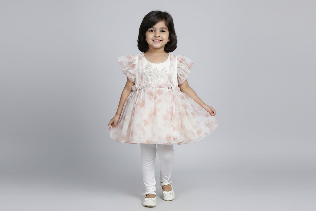 Baby Girls Elegant Embroidered Dress 260