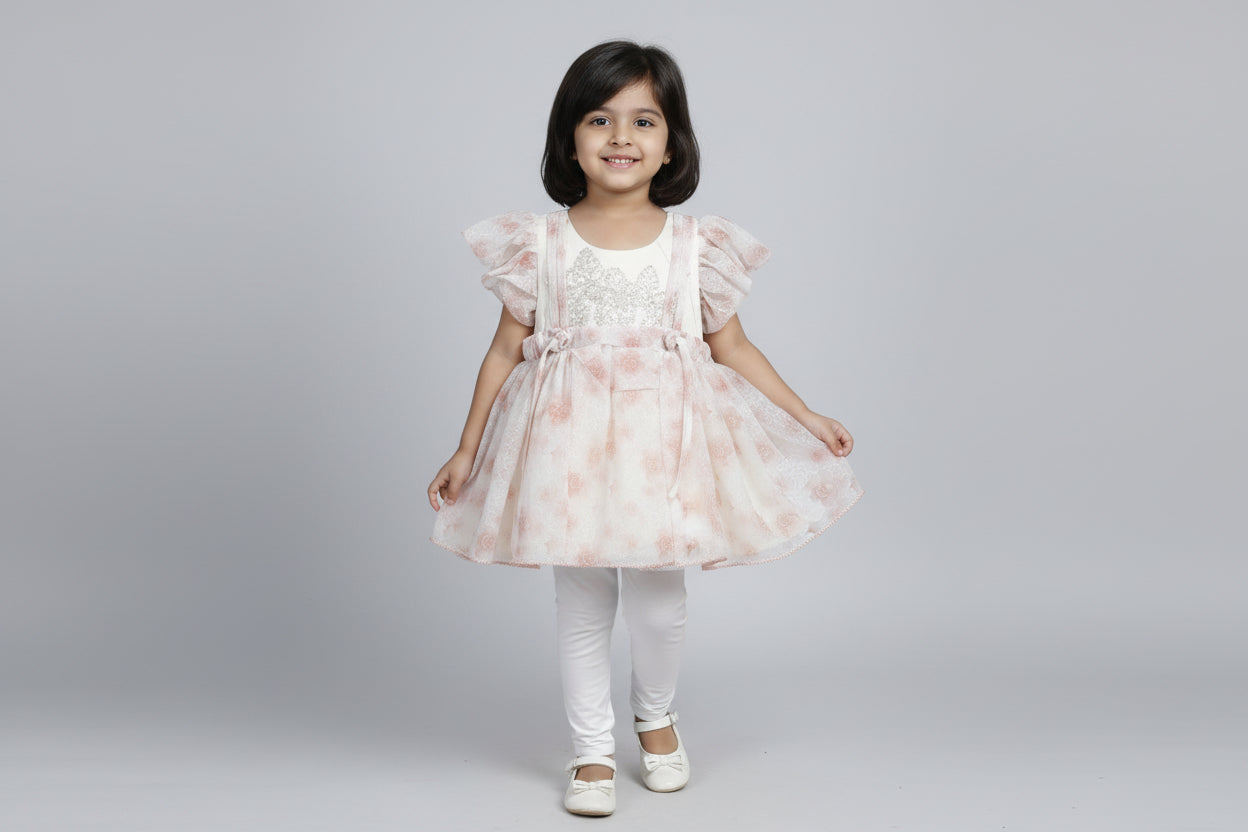 Baby Girls Elegant Embroidered Dress 260
