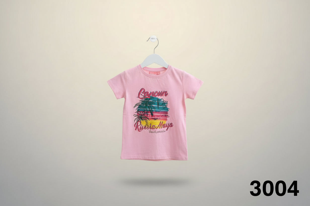 Premium Kids Cotton T-Shirt – Boys & Girls Casual Graphic Tee 3004