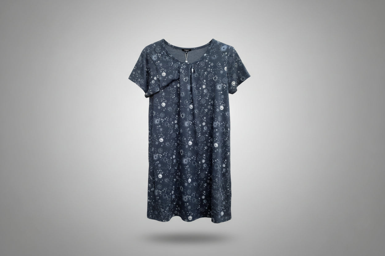 Girls Cosmic Star Print T-Shirt-4001