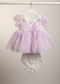 Girls Elegant Party Dress Set with Bloomers 0068