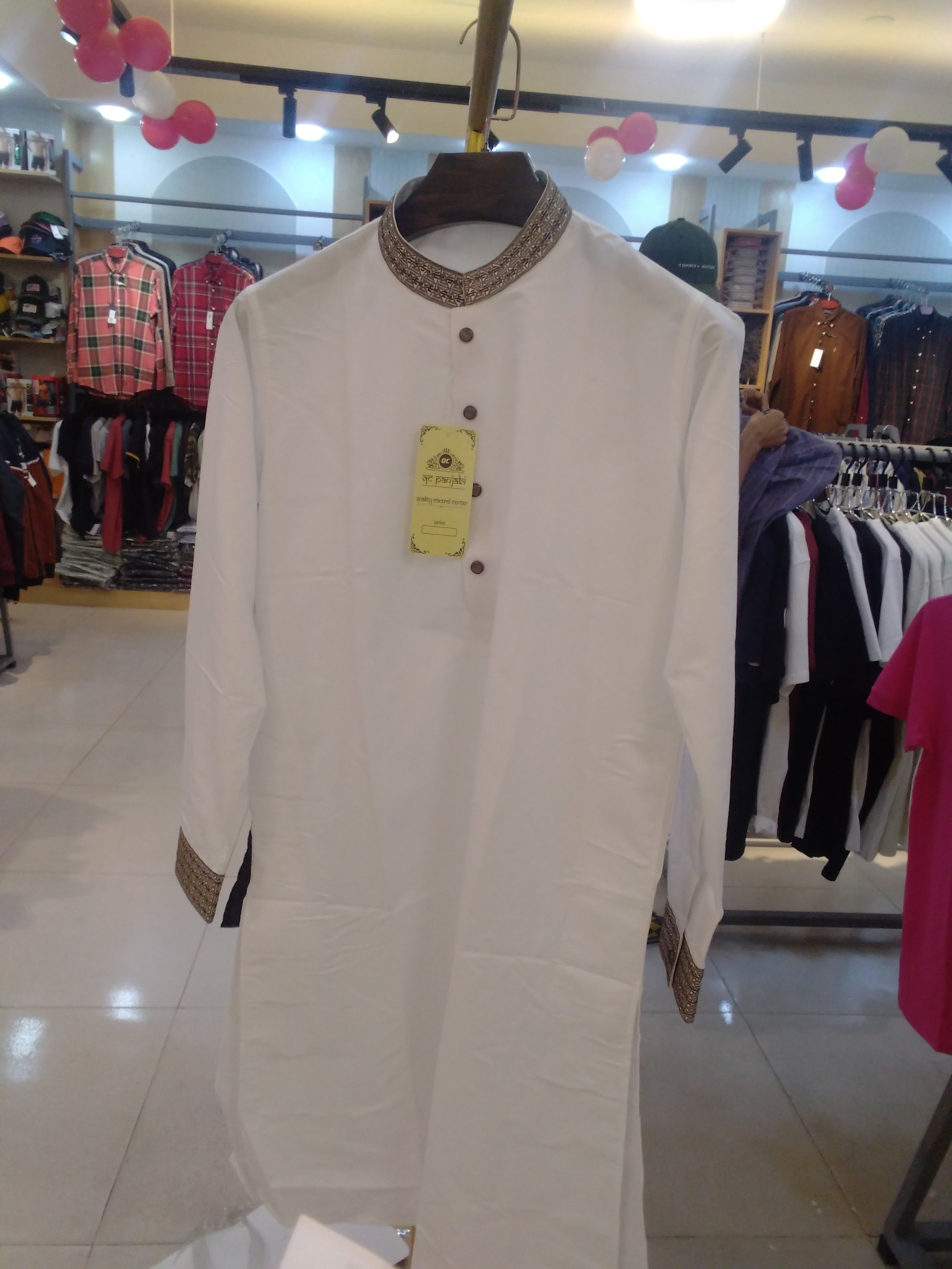 Premium Luxury Embroidered Panjabi with Embroidered Cuffs 102