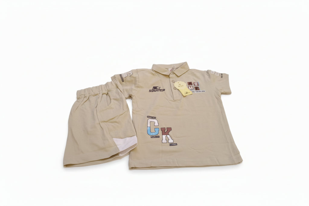 Kids Premium Polo Co-Ord Set – Starter Graphic Design 287