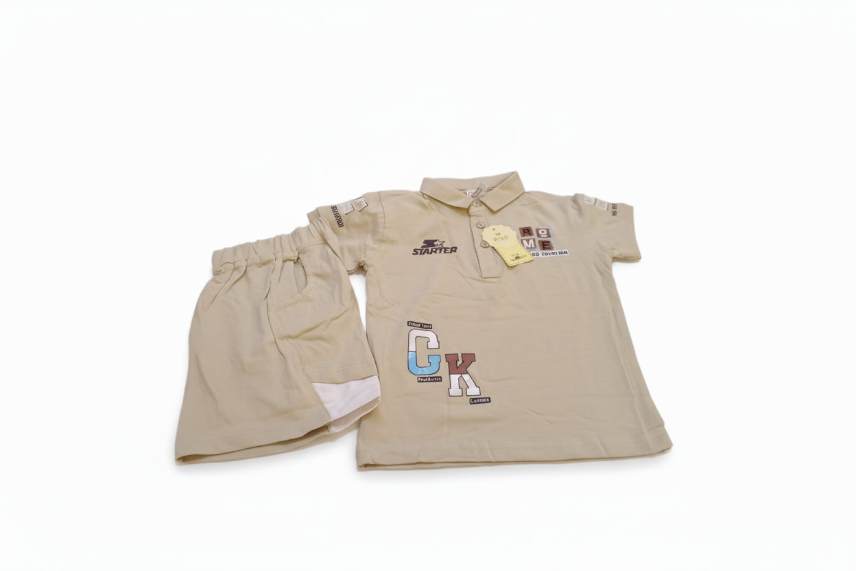 Kids Premium Polo Co-Ord Set – Starter Graphic Design 287