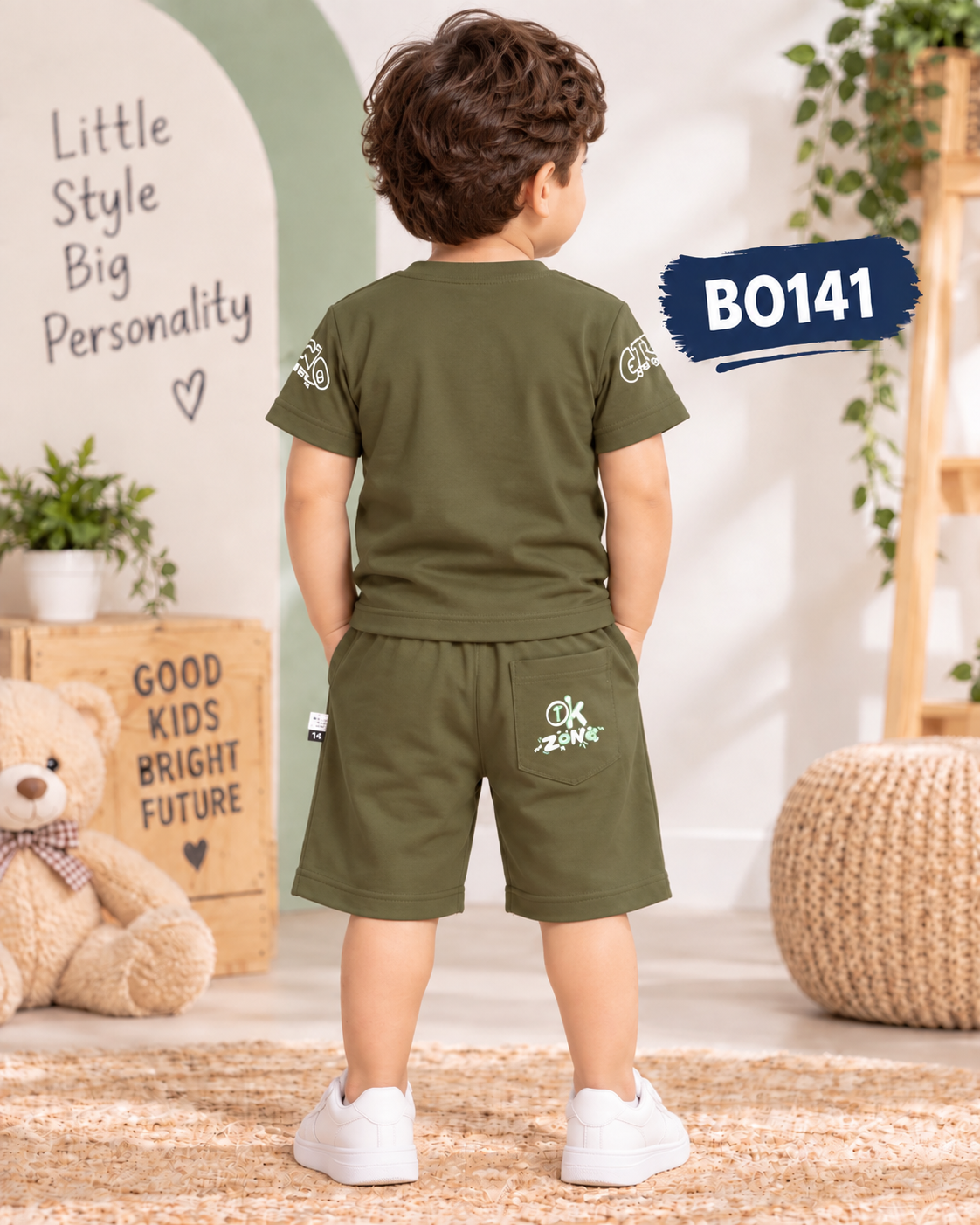 Premium Boys Graphic T-Shirt & Shorts Set-BO141