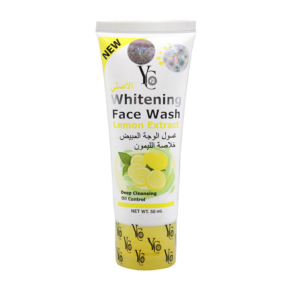 YC Whitening Face Wash with Lemon Extract – Deep Cleansing & Oil Control 50ml