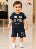 Little Trendsetter Graphic T-Shirt & Shorts Set BO63