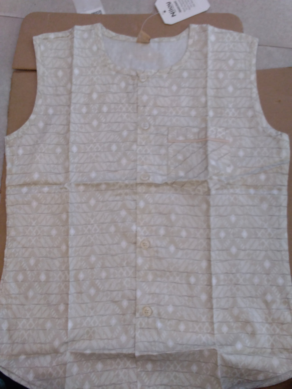 Boys Classic Diamond Pattern Ethnic Waistcoat 174