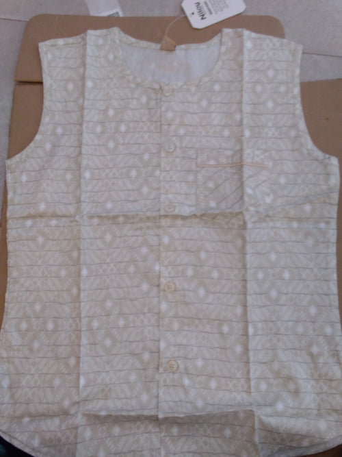Boys Classic Diamond Pattern Ethnic Waistcoat 174