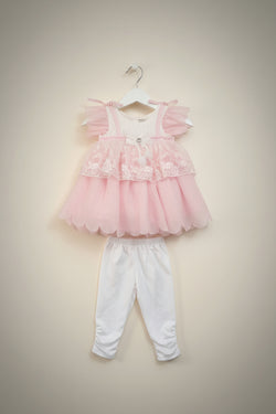 Baby Girls Party Dress Set with Leggings 180