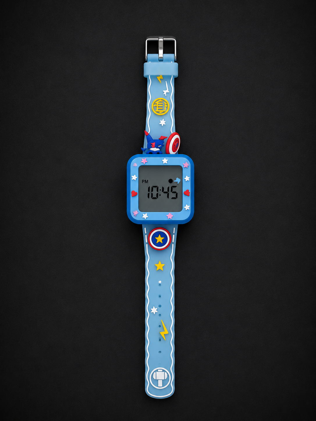 KW 39 Kids Cartoon Silicone Strap Watch