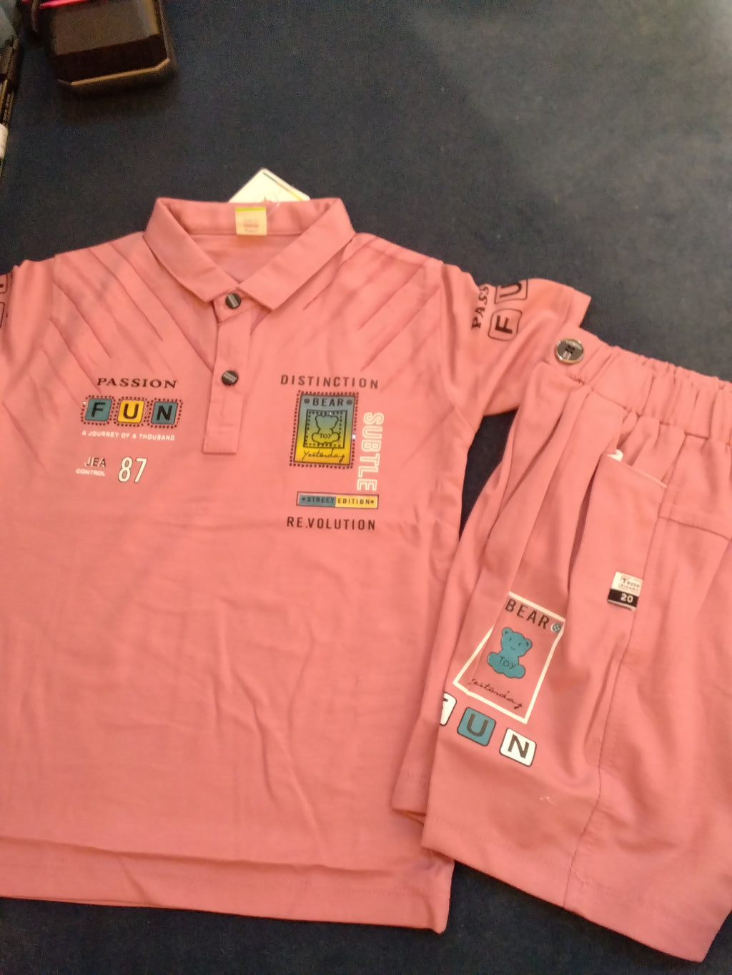 Boys Polo T-Shirt & Shorts Set 323