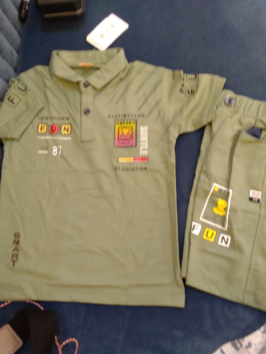 Boys Polo T-Shirt & Shorts Set 323