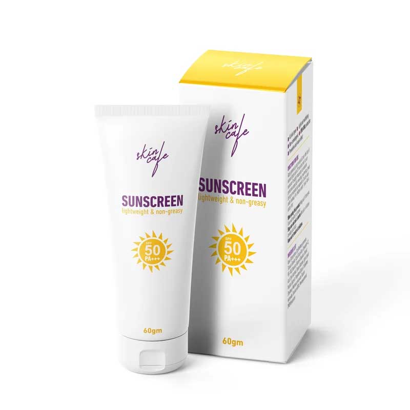 Skincafe Sunscreen SPF 50 PA+++ Lightweight & Non-Greasy Sun Protection – 60gm