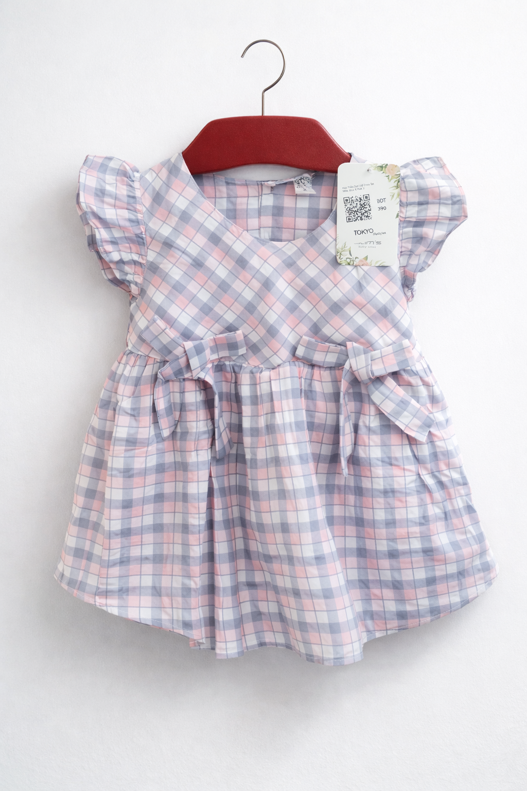 Kids Polka Dot Frill Dress Set 0006