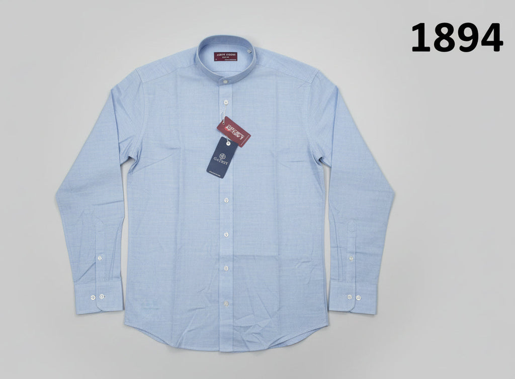 GATSBY Mens F/S Shirt _Urban Sailor 1894 Sky Blue