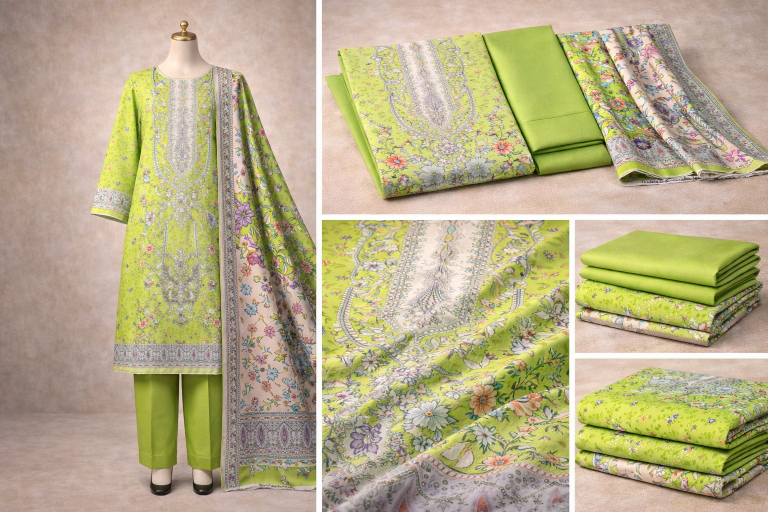 Premium Digital Printed Three Piece Lawn Suit 1164