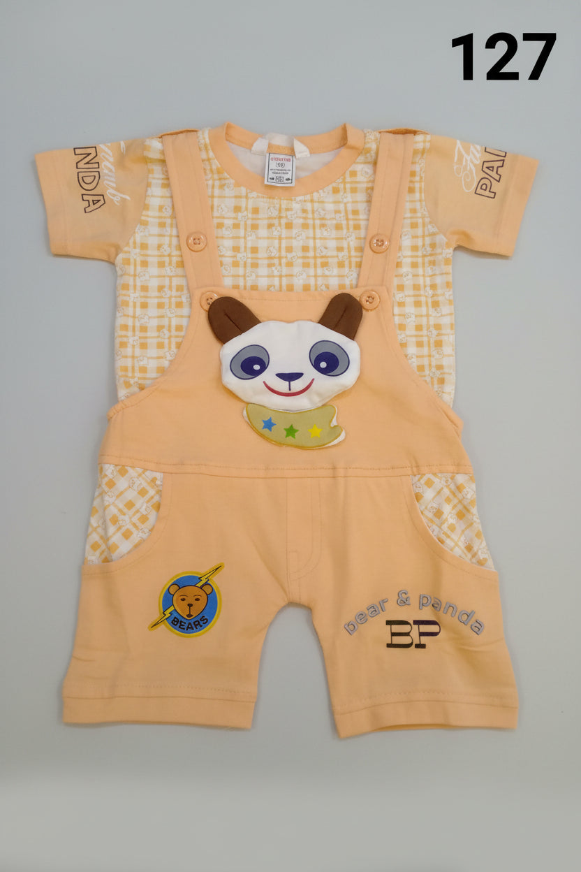 Bear & Panda Baby Dungaree Set 127