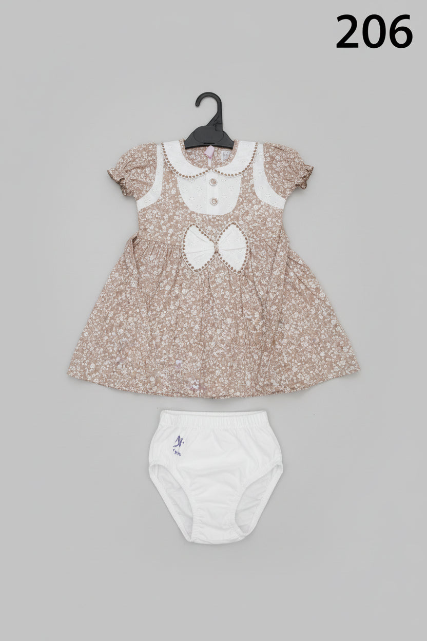 Premium Baby Girls Floral Dress Set (Top + Bloomer)206