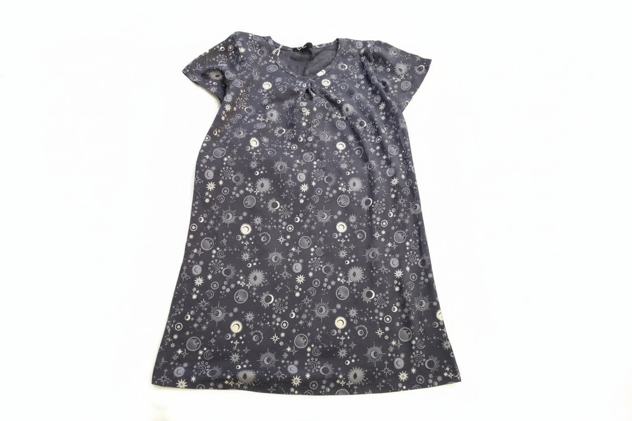 Girls  Floral Graphic Casual T- Shirt Dress 2107