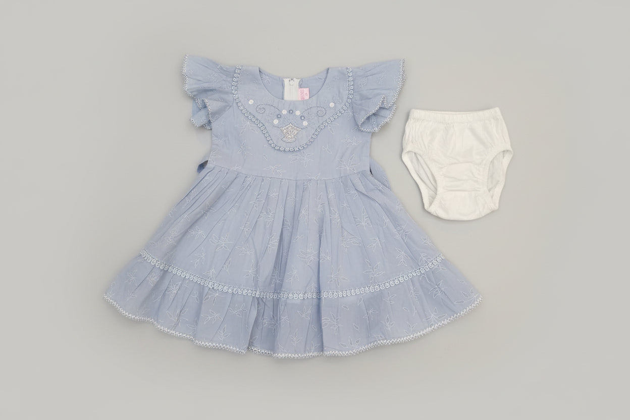 Girls Party Dress Set with Bloomers 188