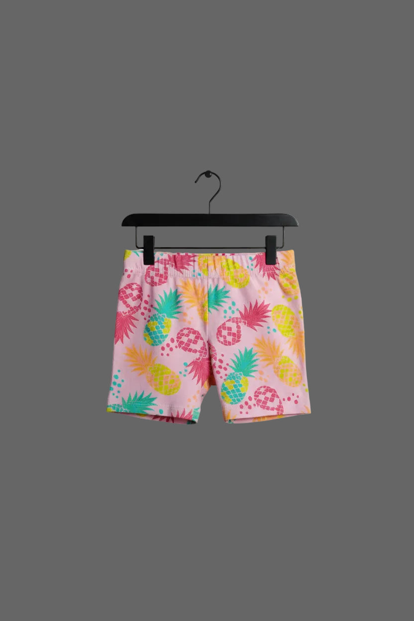 Girls Rainbow Print Cotton Shorts 1632